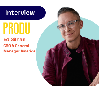 Headshot of Ed Silhan with the Produ logo